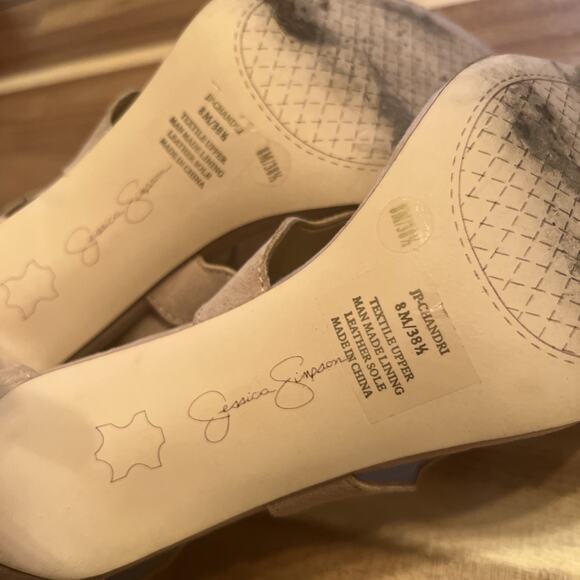 Jessica Simpson tan strappy chandri heels - size 8 - Picture 8 of 10